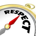 Respect Word Gold Compass Direction Earn Reputation Advice