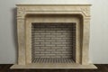 Respectable fireplace in classical interior