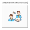 Respectfulness color icon Royalty Free Stock Photo