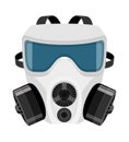 respirator breathing mask for protection against diseases and infections transmitted by airborne droplets stop virus flat style