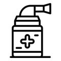 Respiratory equipment icon outline vector. Medical mask