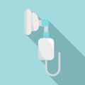 Respiratory mask anesthesia icon, flat style