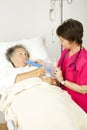 Respiratory Therapy in Hospital Royalty Free Stock Photo