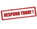 Respond today Royalty Free Stock Photo