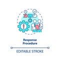 Response procedure concept icon Royalty Free Stock Photo
