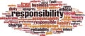 Responsibility word cloud