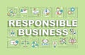 Responsible business word concepts banner