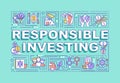 Responsible investing word concepts banner