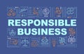 Responsible production word concepts banner