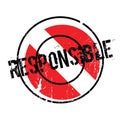 Responsible rubber stamp Royalty Free Stock Photo