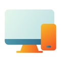 Responsive adaptive mobile desktop single isolated icon with smooth style