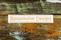 Responsive design computer internet website web mobile technology response Royalty Free Stock Photo