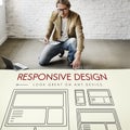 Responsive Design Layout Webpage Template Concept Royalty Free Stock Photo