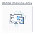 Responsive design line icon Royalty Free Stock Photo