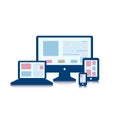 Responsive design for web- computer screen, smartphone, informat