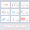 Responsive flat UI Icons elements for templates Royalty Free Stock Photo