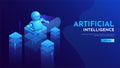 Responsive landing page for Artificial Intelligence AI era wit