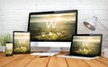 responsive theme screen multidevices Royalty Free Stock Photo