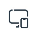 responsive vector icon. responsive editable stroke. responsive linear symbol for use on web and mobile apps, logo, print media.