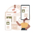 Responsive web design abstract concept vector illustration. Royalty Free Stock Photo