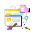 Responsive web design abstract concept vector illustration. Royalty Free Stock Photo