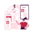 Responsive web design abstract concept vector illustration. Royalty Free Stock Photo