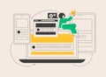 Responsive web design abstract concept vector illustration. Royalty Free Stock Photo