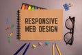 Responsive Web Design is an approach to web design Royalty Free Stock Photo