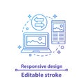 Responsive web design concept icon Royalty Free Stock Photo