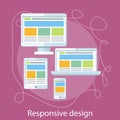 Responsive web design concept Royalty Free Stock Photo