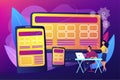 Responsive web design concept vector illustration. Royalty Free Stock Photo