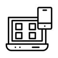 Responsive web design Isolated Vector icon which can easily modify or edit Royalty Free Stock Photo