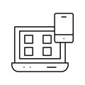 Responsive web design Isolated Vector icon which can easily modify or edit Royalty Free Stock Photo