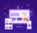 Responsive web design Royalty Free Stock Photo