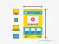 Responsive web design vector illustration