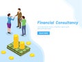 Responsive web template design for Financial Consultancy concept