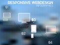 Responsive webdesign infographics Royalty Free Stock Photo