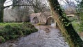 Respryn Bridge, MediÃÂ¦val bridge spanning the River Fowey in the parish of Lanhydrock. Royalty Free Stock Photo