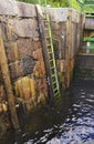 Resque ladder in Dalslands canal Royalty Free Stock Photo