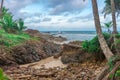 Rest area at the Havaizinho beach Itacare Royalty Free Stock Photo