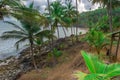 Rest area at the Havaizinho beach Itacare Royalty Free Stock Photo