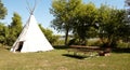 Rest area,native americans teepee