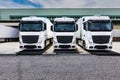 Rest area for large trucks Royalty Free Stock Photo