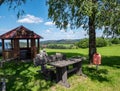 Rest area Rennsteig in the Thuringian Forest in eastern Germany Royalty Free Stock Photo