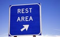 Rest area sign Royalty Free Stock Photo