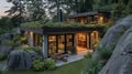 Rest easy in this underground oasis where a carefully constructed earthsheltered home provides natural insulation energy