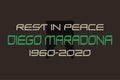 Rest in Peace Diego Maradona typography with symbol vector design. Maradona was born in 1960 and died in 2020