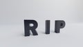 rest in peace word design illustration Royalty Free Stock Photo