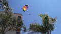 Rest in the sky, paraglider, people, a pilot and a passenger flying in the sky