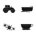 Rest, work, medicine and other web icon in black style.tea, liquid, coffee icons in set collection.